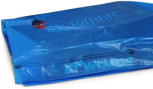 Pack Of 500, 16 x 4 x 24" Solid Medium Blue Hi-D Recycled Plastic Bags W/Handles .75 Mil Made In Usa