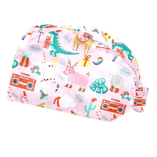Casquettes de travail de Noël pour hommes et femmes en cuisine ou clinique