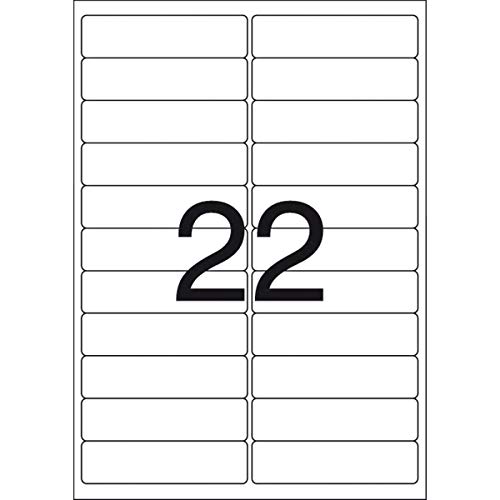 Etiqueta Ink-Jet/Laser A4 25.4x99, BIC, Pimaco, 874996, Branca, 550 Etiquetas