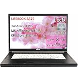 【整備済み品】LIFEBOOK ノートPC A579 15.6型 i3-8145U Office2024 DVD 8GB 256GB
