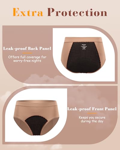 Image of Incontinence Underwear for Women Heavy Flow, Leak-Proof Panties High Waist
