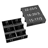 stazuvrt Drawer Front Spacers 6PC - Plastic Cabinet Panel Alignment Tool, Hands-Free Installation Jig for Consistent Spacing, Fits 15-17mm 18-20mm 22-23mm Boards for Woodworking & DIY (black-6PC)