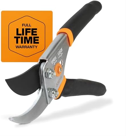 Fiskars Bypass Pruning Shears, 5/8-Inch Cut Capacity Garden Clippers, Gardening Scissors with Sharp, Rust Resistant Steel Blade - Thumbnail 2