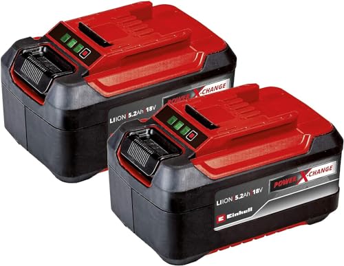 Einhell PXC-Twinpack 5.2 Ah Power X-Change (Li-Ion, 18 V, 2x 5.2 Ah, apta para todos los …