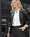 Women Faux Blazer Leather Dress Fit Suit Jacket Formal Coat 2025 Fall 2026 Spring Outfit lady Fashion Lady Clothes Business Office Interview Work Corporate Semi Smart Professional Classy All Black