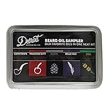 Detroit Grooming Co. Beard Oil Sampler - Includes 5 Scents of All Natural Beard Oils (0.5 ounce each) for Soothing Anti-Itch Conditioner, Growth - Great Gift, Travel Sized Portable Beard Oils for Men
