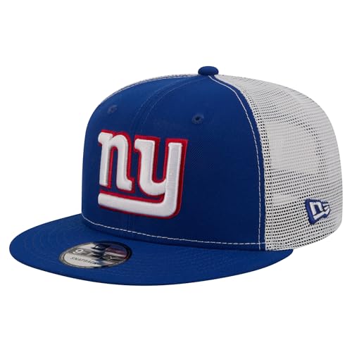 New Era Mens Royal New York Giants Core Team 9FIFTY Trucker Snapback Hat