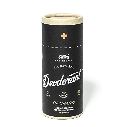 O'Douds Natural Deodorant for Men & Women - Vegan Deodorant - Aluminum Free Deodorant with No Parabens or Sulfates - Orchard Scent (3oz.)