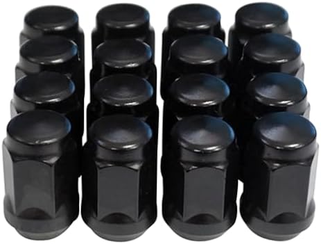 Red Hawk TIR-912S Lug Nuts Flat Black Closed End Metric 12mm-1.25, 3/4" OD Golf Carts image 3