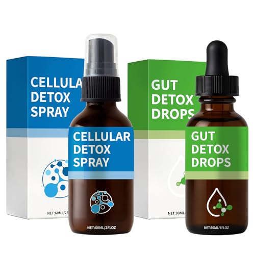 Zeolite Detox Pack - Zeolite Drops for Metal, Probiotic Blend, Gentle Detox, Energy, Gut, Focus for Daily Cleansing