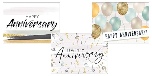 Work Anniversary Cards with Envelopes for Employees (25 Variety Assortment
