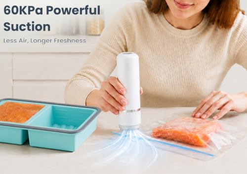 JoDeVi Compact Handheld Vacuum Sealer for Food with 30 Reusable Bags - image 3