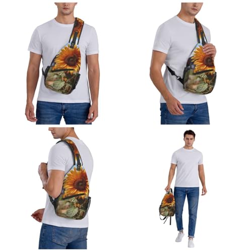 Morrales tipo bandolera para senderismo unisex negro miniatura 7