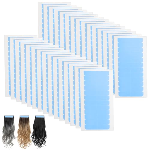 uinnossvc 360 Stück Tape Extensions Kleber, Hair Klebeband, Ersatztapes Klebestreifen, Haarverlängerungsband, Ersatz Tapes für Tape In Hair Extensions Echthaar