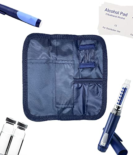 Insulin Cooler Travel Case For Pen, Portable, Waterproof Diabetic Supply Bag With Insulation Liner And 2 Reusable Ice Packs, Keeping 6-8 Hours Cooling Time #TOP3