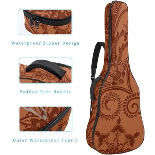 Housse imperméable en tissu Oxford pour guitare acoustique avec bandoulière et poches, style peint à la main, 109 x 42,9 x 11,9 cm, motif fleurs, Multicolore., 42.9×16.9×4.7 in, Sac de transport - Les Beatles, Paul McCartney, John Lennon, RIngo Starr, George Harrison Housse imperméable en tissu Oxford pour guitare acoustique avec bandoulière et poches, style peint à la main, 109 x 42,9 x 11,9 cm, motif fleurs, Multicolore., 42.9x16.9x4.7 in, Sac de transport – Image 5