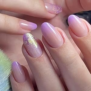 Press on Nails Almond Shaped Fake Nails ...