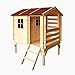 Produktbild Timbela Kinderspielhaus aus Holz - Spielhaus im Freien für Kinder - B146xL181xH205 cm/1,1m2 Gartenspielhaus - Garten-Sommerhaus für Kinder M501B