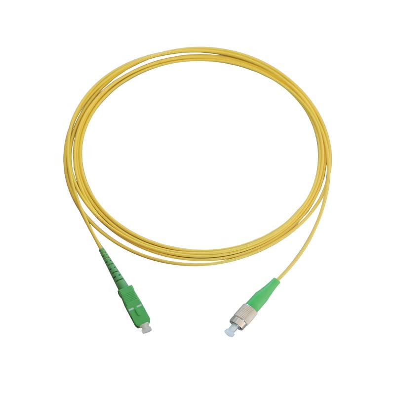 CHB Rugged 3 Meter Simplex Fibre Optic Patch Cable SC LC FC ST E2000 APC UPC Single Mode OS2 9/125 Yellow Patch Lead 3mm Fiber Patchcord (SC/APC