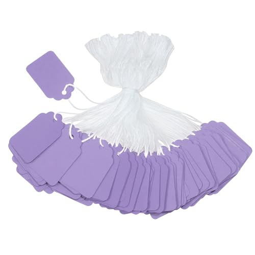 Étiquettes de prix vierges Shapenty violet clair pour étiquetage de bijoux et vêtements x300