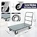 5Seconds Platform Cart Industrial Dolly Heavy Duty 48” X 24” Platform Hand Push Truck Commercial Cart Flatbed with 2000lb Capacity, Moving Cart 6” Swivel Wheels Flatbed cart