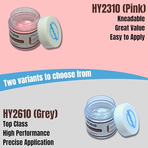 Image of HY2010 10 W /m-K Extreme Thermal Putty with Spatula for High Performance Laptops, PCs, Electronics, LEDs, etc. (HY2610 Gray, 20g)