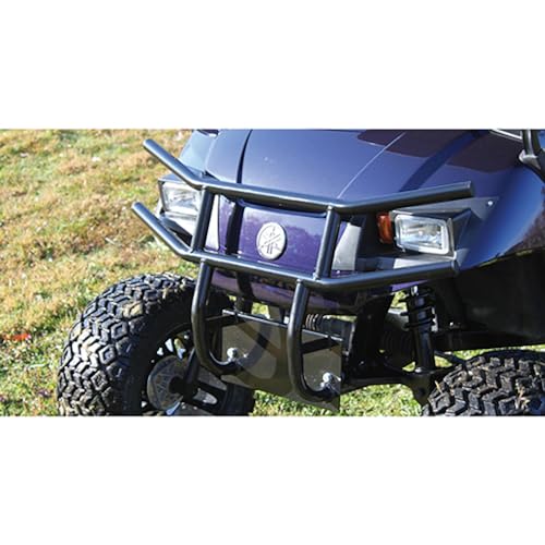 Image of Red Hawk BG-123 Brush Guard Compatible with /Replacement for Yamaha Drive Front Black Powder Coat Steel Golf Carts