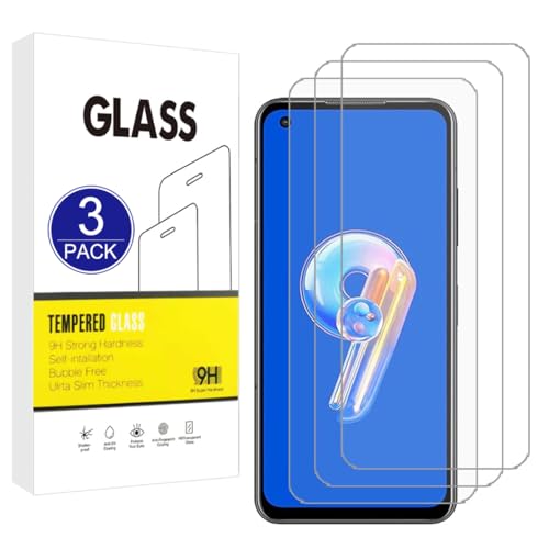 X-Dision Protection d'écran Compatible avec ASUS Zenfone 9,3 Pièces [Dureté 9H, Haute Sensibilité, Incassable] 2,5D Haute Définition Films en Verre...