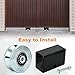 2 Sets 4'' V-Groove Sliding Gate Wheels with Welded Bracket Box, Heavy Duty Inverted V Tracks Sliding Gate Rollers, Double Sealed Bearing 3000 Lbs Capacity