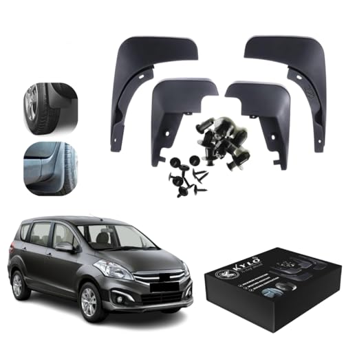 Image of KyloXtreme All-Terrain Mud Flap Set - Durable Splash Guards for Cars and Trucks, Offering Maximum Protection from Mud, Gravel, and Water for Cleaner and Safer Rides Suitable for (ERTIGA T1)