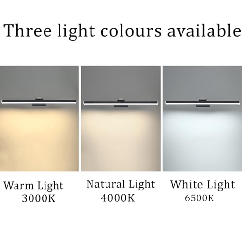 Lámpara de espejo baño LED con ángulo ajustable y aplique de pared impermeable 3