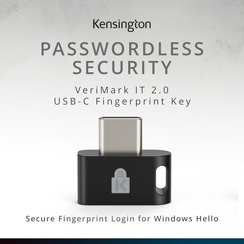 Image of VeriMark IT 2.0 USB-C Fingerprint Key - Windows Hello & Windows Hello for Business, 360 Fingerprint Reader, Password-Free Login K64705WW