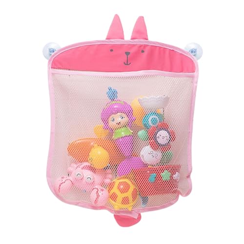 Red de almacenamiento para juguetes de baño con ventosas, red de almacenamiento para juguetes de baño, cocina, dormitorio, ducha, sala de estar, armario