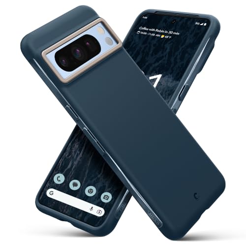 Image of Spigen Cyrill UltraColor | Google Pixel 8 Pro Case | Blue Pixel 8 Pro Back Cover | TPU+Poly Carbonate - Deep Sea