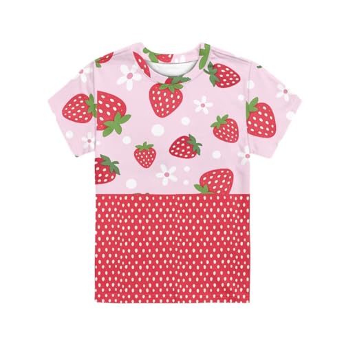 Image of WELLFLYHOM Kids Tshirts Girls Boys Short Sleeve Crewneck Tees Shirts Casual Sport Pullover Tops Size 3-16 Years