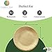 Charity Leaf Disposable Palm Leaf 6" Round Plates (50 pieces) Bamboo Like Serving Platters, Disposable Boards, Eco-Friendly Dinnerware For Weddings, Catering, Events 3