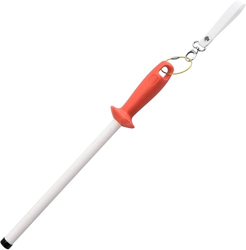 YAOHUA Varilla afiladora de cuchillos de cerámica para chefs y cocineros caseros, varilla de afilado de cerámica, acero para cuchillos de cocina,