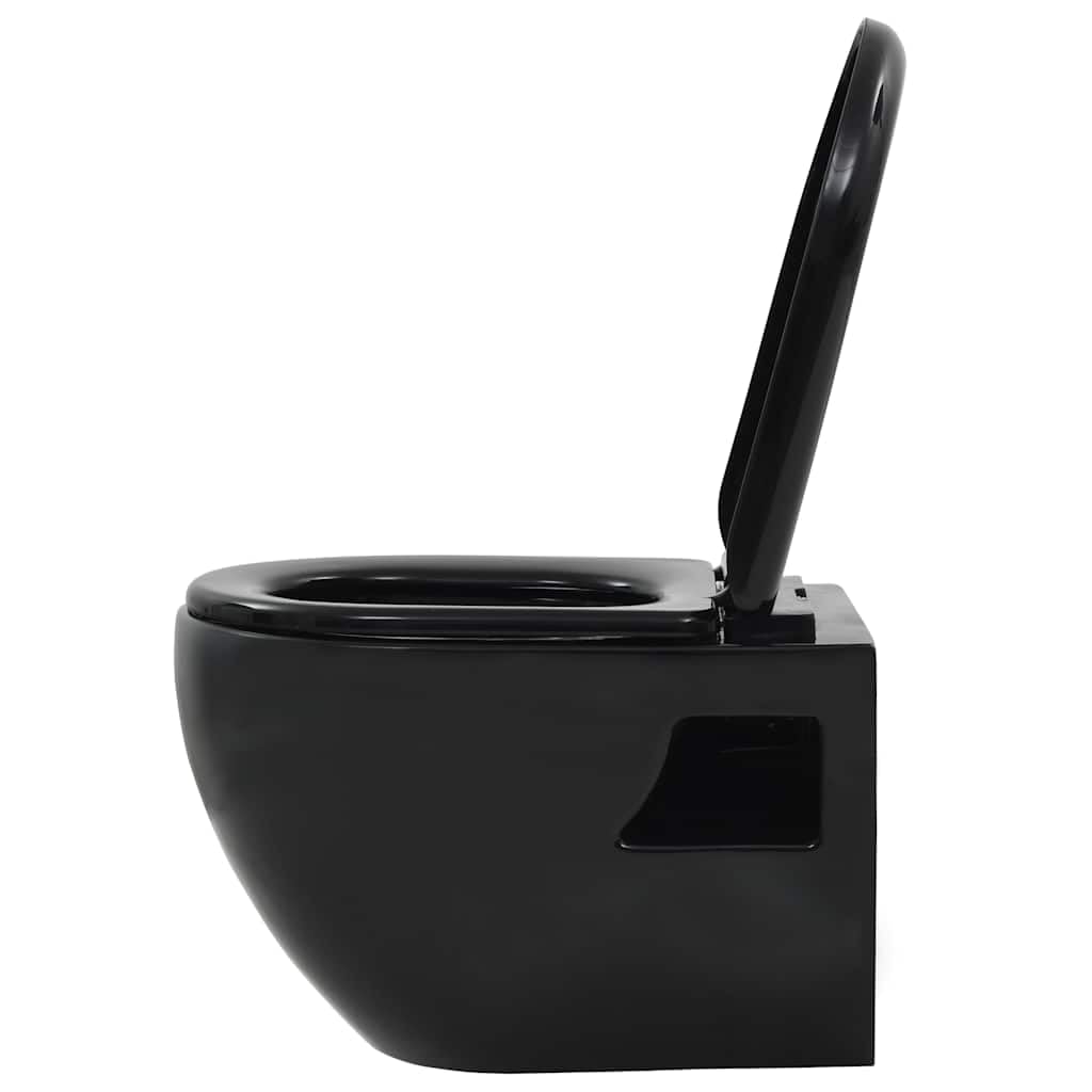 Genérico Inodoro de Pared de cerámica Negro,Bricolaje,Fontanería,Piezas para fontanería,Baños y bidés,Baños-143023
