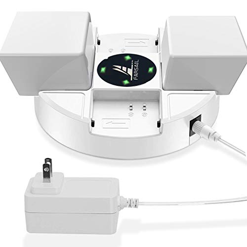 Battery Charger for Arlo Rechargeable Batteries FARSAIL 4 Slots Batteries Charging Stations Compatible with Arlo Pro, Arlo Pro 2, Arlo Go and Arlo Security Light