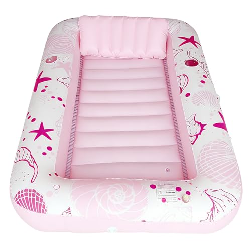 Tumbona hinchable – Hamaca para bronceado con portavasos, balsa relax de solárium, ideal para vacaciones, resort, lago y verano