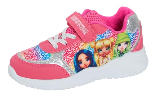 RAINBOW HIGH UFFICIALE: abbiamo lavorato in collaborazione diretta con i creatori di Rainbow High per progettare queste splendide sneaker. Dopo l'enorme successo di queste bambole di moda abbiamo voluto progettare alcune scarpe da ginnastica di moda per tutti i fan. Queste scarpe da ginnastica hanno una suola sportiva bianca spessa di tendenza e presentano tante bambole su cui potremmo adattarci. Tutti finshed in rosa con riflessi glitter argento - Ultimate GLAM sneakers. Un regalo perfetto per tutti i fan di Rainbow High