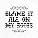 Blame It All On My Roots Country Music Funny Western Ringer T-Shirt White/Red M