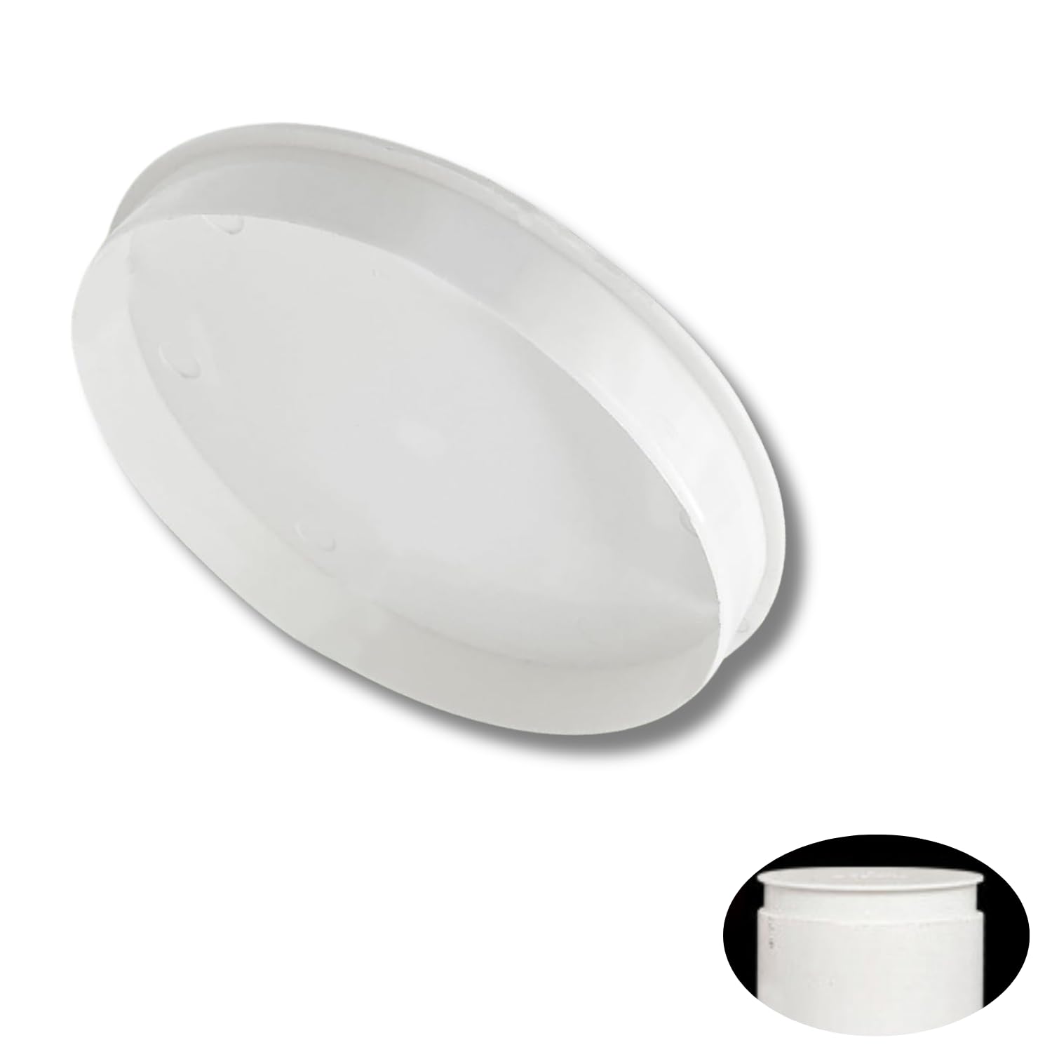 Cubierta Para Tubo De Ventilación DN 70mm - Tapa De Resorte, Plástico ASA Resistente A UV, Para Tubos De 76mm