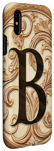 Image of iPhone X /XS Boho Chic Floral Wreath Latter M Cute Pastel Case