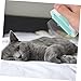 BESTonZON Cat Grooming Comb Brush Cat Hair Brush for Shedding Cleaning Comfortable Non Slip Handle for Long Haired Cats Portable Design