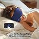 INNELO 3D Schlafmaske für Seitenschläfer, 100 % lichtdicht, mit vertieftem Augenbereich, schont Wimpern, weich & bequem, inkl. Tasche – für Frauen Herren, ideal für Reisen, Marineblau