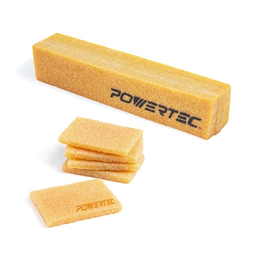 POWERTEC Abrasive Cleaning Stick 8-1/2" 1PK & Natural Rubber Glue