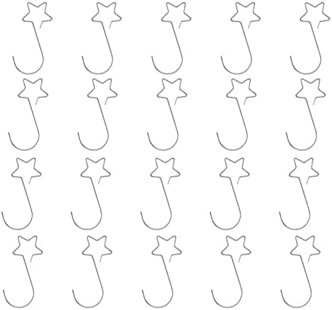 100 ganchos de adorno de corona de Navidad, ganchos metálicos para colgar bolas de Navidad, decoración del árbol de Navidad, ganchos en forma de