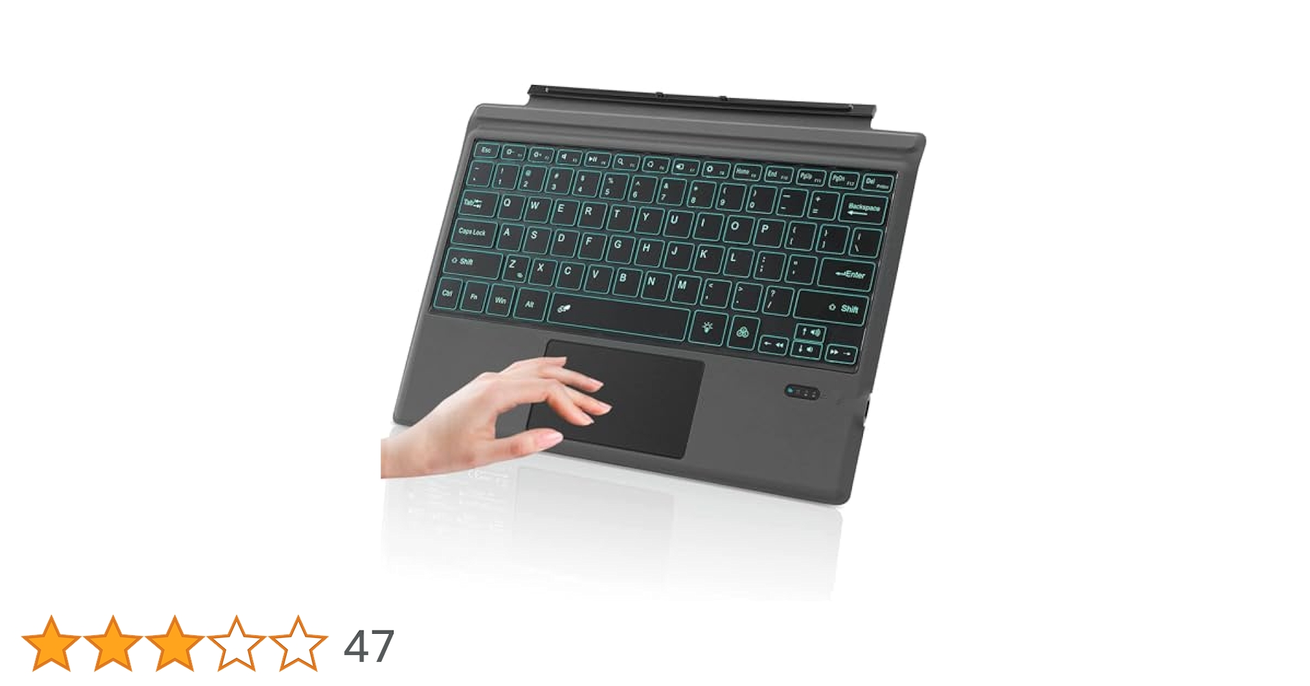 surface pro キーボード (グレー) Amazon | TJK ワイヤレスキーボード Microsoft surface pro8