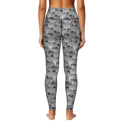 Pantalones de yoga transpirables con estampado de cebra holgados 5